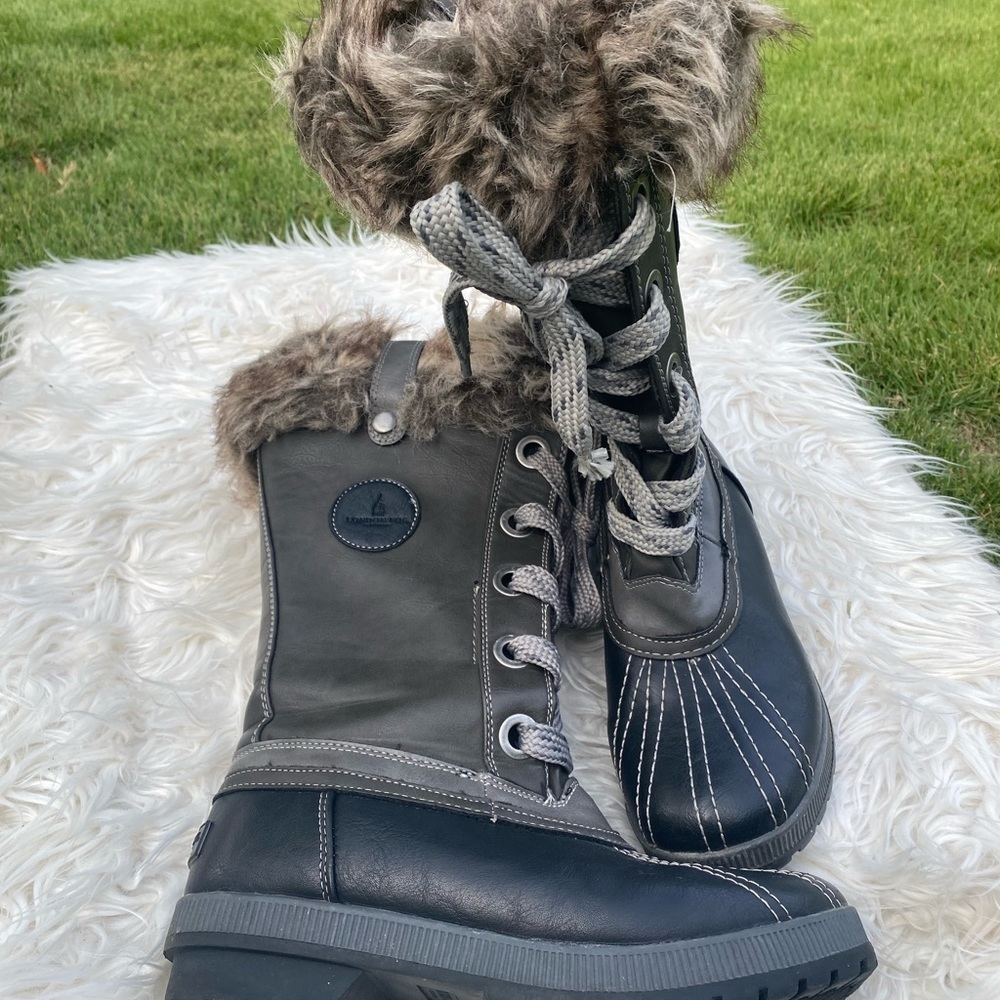London Fog Melton Snow Boots - Picture 4 of 13